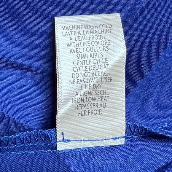 Max Studio blue satin skirt - Picture 10 of 10